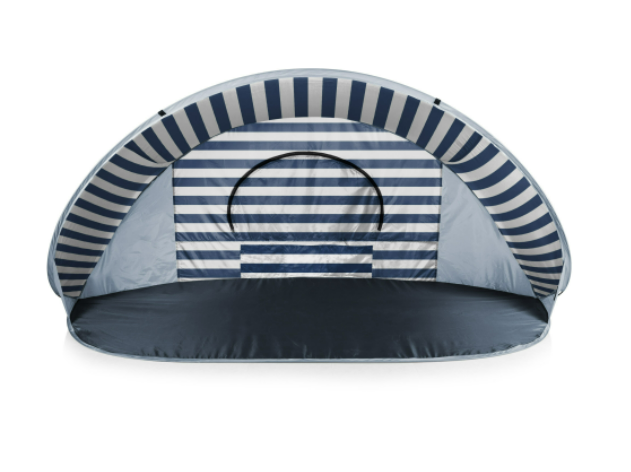 Manta Portable Beach Tent - Navy/White Stripes