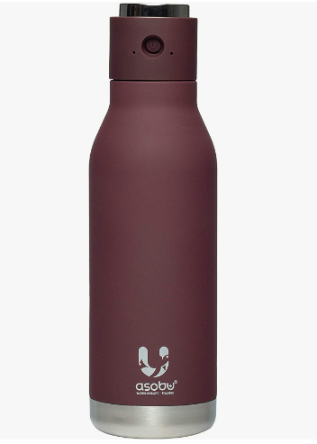 Asobu Wireless BT60 Double Walled Speaker Bottle 17oz - Burgundy