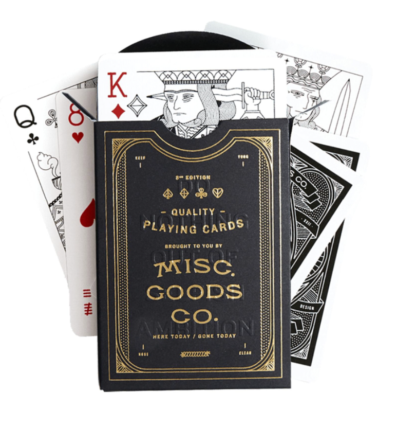 Misc Goods Co Black Playing Cards