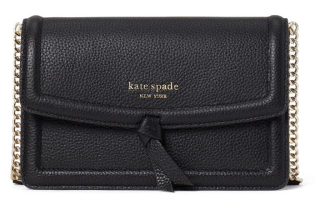 Kate Spade Knott Flap Crossbody - Black