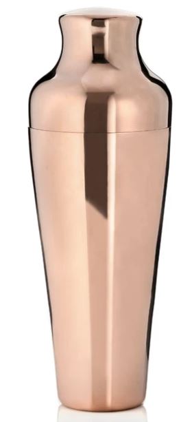 Viski Copper Parisian Cocktail Shaker