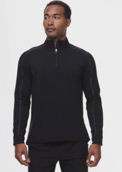 Tasc Carrollton 1/4 Zip/ Black Gunmetal/ SZ L