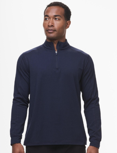 Tasc Carrollton 1/4 Zip- Classic Navy: SZ M