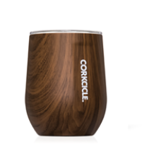 Corkcicle 12 oz Stemless- Walnut