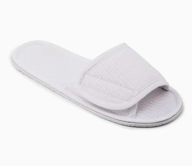 Cotton Waffle Spa Slippers