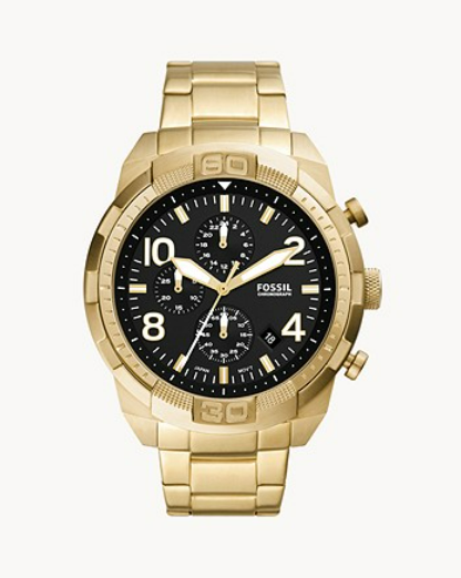 Bronson Chronograph Gold-Tone Stainless Steel Watch - Gold