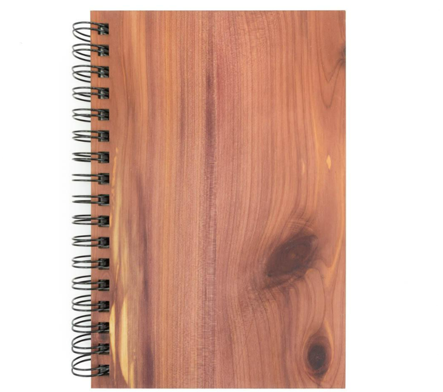 Spiral Wooden Journal - Cedar