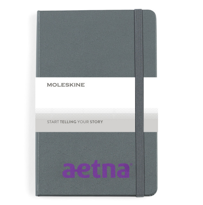 Moleskine Hard Cover Ruled Medium Notebook - Slate Grey