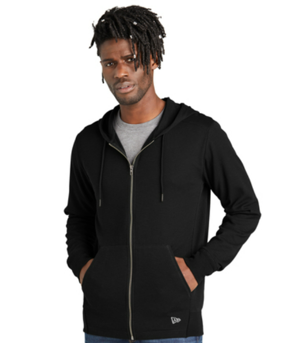 New Era Thermal Full-Zip Hoodie Black - Medium