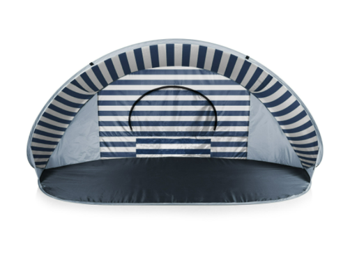 [113-00-211-000-0] Manta Portable Beach Tent - Navy/White Stripes