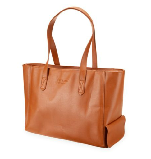 [10879TAN] Insulated Wine Tote w/ Spout by Twine Living