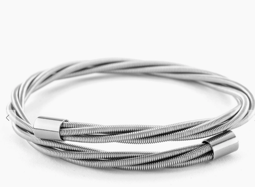 [WYMSLVBSBRLCT] Silver Bass String Bracelet