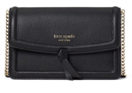 [K6830-001] Kate Spade Knott Flap Crossbody - Black