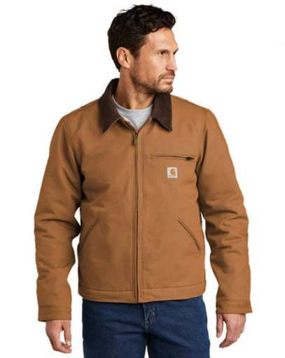 [CT103828BRWNLG] Carhartt Duck Detroit Jacket Relaxed Fit - Carhartt Brown / LG