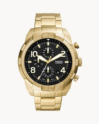 [FS5877-Gold] Bronson Chronograph Gold-Tone Stainless Steel Watch - Gold